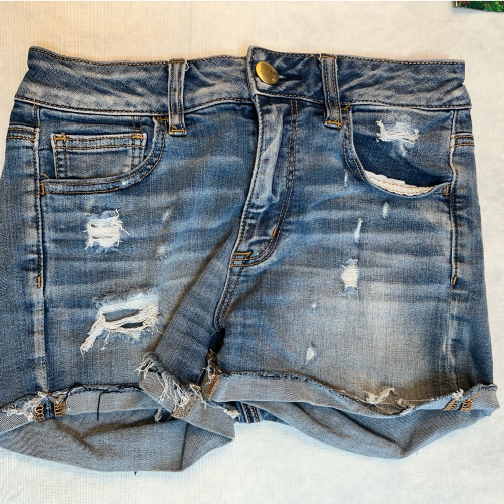 American Eagle Distressed Denim Shorts